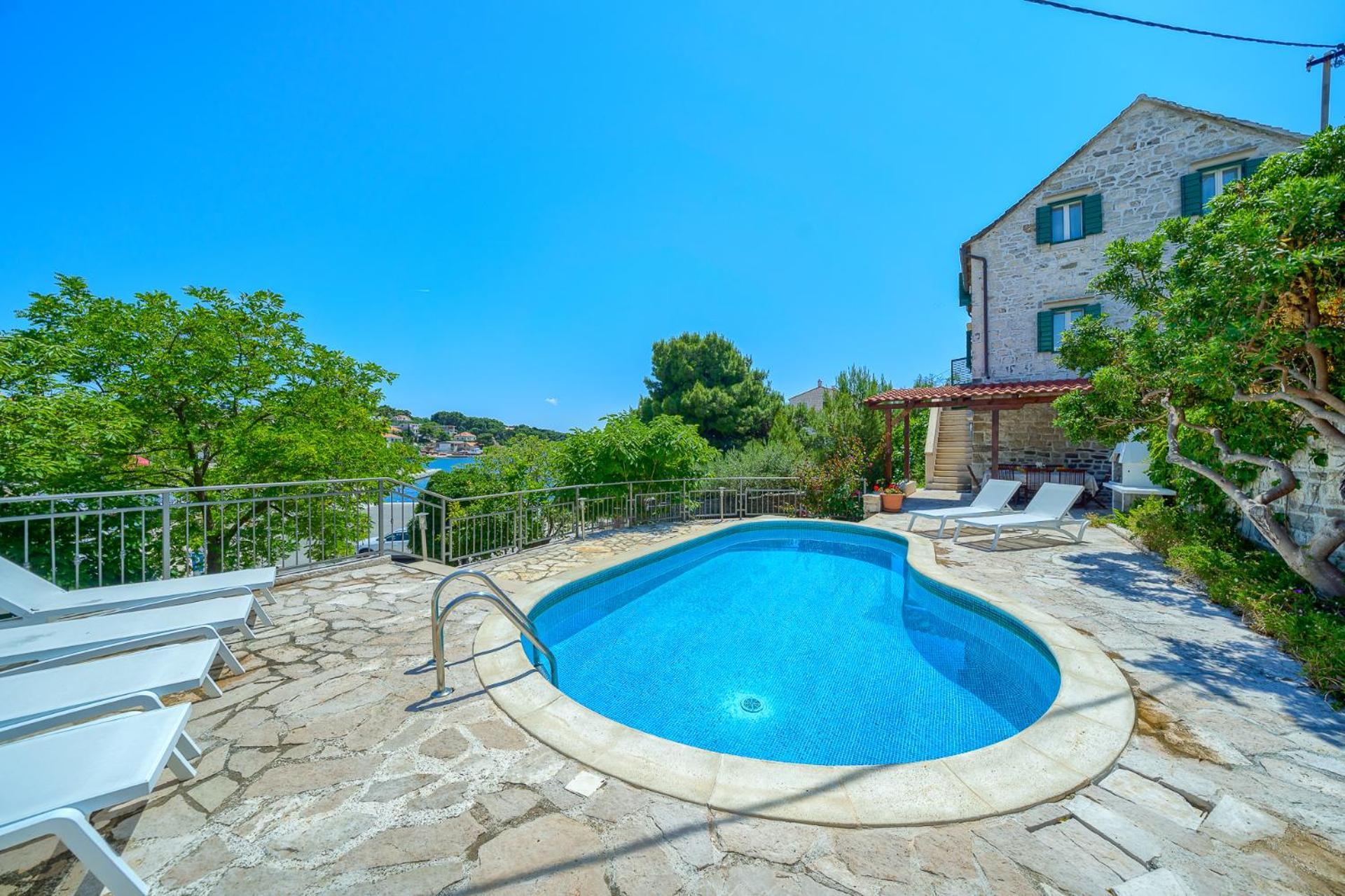 Villa Bonaca Perfect Location For A Holiday With Friends Or Family, Heated Pool سومارتين المظهر الخارجي الصورة